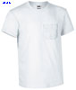 immagine aggiuntiva 6- Maglietta T-Shirt maniche corte Adulto Unisex Valento girocollo, aderente con taschino, tinta unita Eagle CAVATOB 607VA1A E3Ssport.it Stampa RicamoE3Ssport  E3S