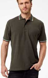 Polo bottoni Black Spider Polo tricolor Italy BS200 cotone adulto 610BS2A