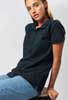  Polo Organica Ecosostenibile maniche corte Donna Black Spider 4 bottoni, collo polo e polsi in costina, spacchetti, elasticizzata tinta unita con etichetta strappabile BSW202 Ultrafit Woman 610BS4D E3Ssport.it Stampa RicamoE3Ssport  E3S