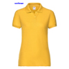 immagine aggiuntiva 4- Polo mista maglietta manica corta Donna Fruit of the Loom 2 bottoni, collo polo, polsini in costina, spacchetti laterali tinta unita Ladies 65/35 Polo 632120 610FL4D E3Ssport.it Stampa RicamoE3Ssport  E3S