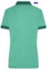  Polo maglietta manica corta Donna Daiber 5 bottoni, collo polo e polsi in costina righe in contrasto JN705 Ladies Heather Polo 610JN2D E3Ssport.it Stampa RicamoE3Ssport  E3S