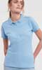  Polo maglietta manica corta Donna Russel 4 bottoni, elasticizzata tinta unita 566F Ladies Stretch Polo 610JZ1D E3Ssport.it Stampa RicamoE3Ssport  E3S