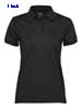 immagine aggiuntiva 3- Polo riciclata ecosostenibile tecnica maglietta manica corta Donna Tee Jays 3 bottoni, collo polo e polsi in costina, spacchetti, elasticizzata tinta unita Womens Club Polo TJ7001 610TJ4D E3Ssport.it Stampa RicamoE3Ssport  E3S