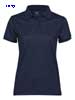 immagine aggiuntiva 4- Polo riciclata ecosostenibile tecnica maglietta manica corta Donna Tee Jays 3 bottoni, collo polo e polsi in costina, spacchetti, elasticizzata tinta unita Womens Club Polo TJ7001 610TJ4D E3Ssport.it Stampa RicamoE3Ssport  E3S