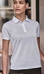  Polo riciclata ecosostenibile tecnica maglietta manica corta Donna Tee Jays 3 bottoni, collo polo e polsi in costina, spacchetti, elasticizzata tinta unita Womens Club Polo TJ7001 610TJ4D E3Ssport.it Stampa RicamoE3Ssport  E3S