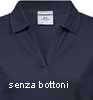  Polo Organica Ecosostenibile maniche corte Donna Tee Jays senza bottoni, elasticizzata, collo e polsi in costina tinta unita TJ1409 Women Luxury Stretch V Polo 610TJ5D E3Ssport.it Stampa RicamoE3Ssport  E3S