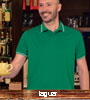 immagine aggiuntiva 1- Polo manica corta tecnica Adulto Unisex Valento 2 bottoni, collo polo, polsini in costina righe in contrasto Jaguar Sagano Maastricht POVAJAG POVASAG POVAMAA 610VA11A E3Ssport.it Stampa RicamoE3Ssport  E3S