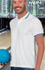 immagine aggiuntiva 2- Polo manica corta tecnica Adulto Unisex Valento 2 bottoni, collo polo, polsini in costina righe in contrasto Jaguar Sagano Maastricht POVAJAG POVASAG POVAMAA 610VA11A E3Ssport.it Stampa RicamoE3Ssport  E3S