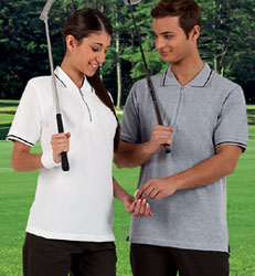 Polo zip Maglietta rigata Valento Golf POVAGOL cotone manica corta uomo 610VA4A