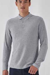 Polo Maglietta B&C CPUI12 ID.001 LSL manica lunga uomo unisex 612BC2A