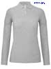  Polo maglietta manica lunga Donna B&C 2 bottoni, collo polo, senza polsini e spacchetti tinta unita CPWI13 ID.001 LSL /Women 612BC2D E3Ssport.it Stampa RicamoE3Ssport  E3S
