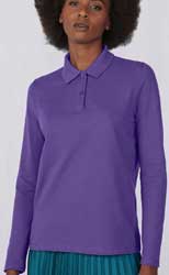Polo donna 2 bottoni maniche lunghe BeC CPW462 My polo 180 LSL Women 612BC3D