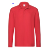 immagine aggiuntiva 6- Polo maglietta manica lunga Adulto Unisex Fruit of the Loom 3 bottoni, collo polo, polsi in costina, spacchetti laterali tinta unita Premium Long Sleeve Polo 633100 612FL1A E3Ssport.it Stampa RicamoE3Ssport  E3S