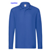 immagine aggiuntiva 7- Polo maglietta manica lunga Adulto Unisex Fruit of the Loom 3 bottoni, collo polo, polsi in costina, spacchetti laterali tinta unita Premium Long Sleeve Polo 633100 612FL1A E3Ssport.it Stampa RicamoE3Ssport  E3S