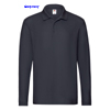 immagine aggiuntiva 9- Polo maglietta manica lunga Adulto Unisex Fruit of the Loom 3 bottoni, collo polo, polsi in costina, spacchetti laterali tinta unita Premium Long Sleeve Polo 633100 612FL1A E3Ssport.it Stampa RicamoE3Ssport  E3S