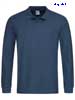  Polo maglietta manica lunga Uomo  Stedman 3 bottoni tinta unita ST3400 Polo Long Sleeve 612SD1A E3Ssport.it Stampa RicamoE3Ssport  E3S