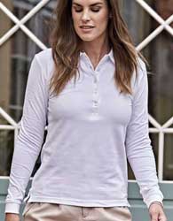 Polo 5 bottoni maniche lunghe Tee Jays TJ146 cotone donna 612TJ1D