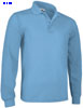 immagine aggiuntiva 2- Polo manica lunga pesante Adulto Unisex Valento 2 bottoni, collo polo, polsini in costina tinta unita Predator POVATOL adulto unisex 612VA2A E3Ssport.it Stampa RicamoE3Ssport  E3S