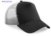 immagine aggiuntiva 8- Cappellino 5 pannelli con rete Adulto Unisex Beechfield visiera curva, regolazione posteriore snap-tab a pressione tinta unita o bicolore 618BF4A E3Ssport.it Stampa RicamoE3Ssport  E3S