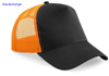 immagine aggiuntiva 9- Cappellino 5 pannelli con rete Adulto Unisex Beechfield visiera curva, regolazione posteriore snap-tab a pressione tinta unita o bicolore 618BF4A E3Ssport.it Stampa RicamoE3Ssport  E3S