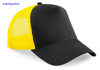 immagine aggiuntiva 12- Cappellino 5 pannelli con rete Adulto Unisex Beechfield visiera curva, regolazione posteriore snap-tab a pressione tinta unita o bicolore 618BF4A E3Ssport.it Stampa RicamoE3Ssport  E3S