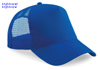 immagine aggiuntiva 14- Cappellino 5 pannelli con rete Adulto Unisex Beechfield visiera curva, regolazione posteriore snap-tab a pressione tinta unita o bicolore 618BF4A E3Ssport.it Stampa RicamoE3Ssport  E3S