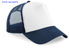 immagine aggiuntiva 21- Cappellino 5 pannelli con rete Adulto Unisex Beechfield visiera curva, regolazione posteriore snap-tab a pressione tinta unita o bicolore 618BF4A E3Ssport.it Stampa RicamoE3Ssport  E3S