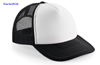 immagine aggiuntiva 5- Cappellino 5 pannelli, imbottito, con rete Adulto Unisex Beechfield visiera piatta, regolazione posteriore snap-tab a pressione tinta unita o bicolore Vintage Snapback Trucker B645 618BF5A E3Ssport.it Stampa RicamoE3Ssport  E3S