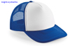 immagine aggiuntiva 6- Cappellino 5 pannelli, imbottito, con rete Adulto Unisex Beechfield visiera piatta, regolazione posteriore snap-tab a pressione tinta unita o bicolore Vintage Snapback Trucker B645 618BF5A E3Ssport.it Stampa RicamoE3Ssport  E3S