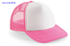 immagine aggiuntiva 8- Cappellino 5 pannelli, imbottito, con rete Adulto Unisex Beechfield visiera piatta, regolazione posteriore snap-tab a pressione tinta unita o bicolore Vintage Snapback Trucker B645 618BF5A E3Ssport.it Stampa RicamoE3Ssport  E3S