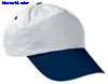 immagine aggiuntiva 3- Cappellino 5 pannelli leggero cotone Adulto e Bambino Valento visiera curva, regolazione posteriore con velcro tinta unita o bicolore Promotion GOVAPRO 618VA1T E3Ssport.it Stampa RicamoE3Ssport  E3S