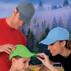  Cappellino 6 pannelli pesante cotone Adulto e Bambino Valento visiera curva, regolazione posteriore con velcro tinta unita Toronto GOVATOR 618VA4T E3Ssport.it Stampa RicamoE3Ssport  E3S