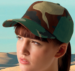  Cappellino 5 pannelli leggero cotone Adulto Unisex Valento visiera curva, regolazione posteriore con velcro stampato mimetico camouflage Jungle GOVA5PA 618VA8A E3Ssport.it Stampa RicamoE3Ssport  E3S