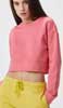  Felpa girocollo crop corta Donna RnR Rock and Roll non felpata sgarzata con polsi e fondo costina tintura effetto Tie Dye, tinta unita, etichetta strappabile RNRW33 Women terry cropped 624NR1D E3Ssport.it Stampa RicamoE3Ssport  E3S