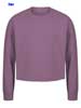  Felpa girocollo crop corta Donna RnR Rock and Roll non felpata sgarzata con polsi e fondo costina tintura effetto Tie Dye, tinta unita, etichetta strappabile RNRW33 Women terry cropped 624NR1D E3Ssport.it Stampa RicamoE3Ssport  E3S