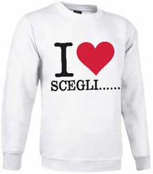  Souvenir turismo Adulto Unisex Souvenir felpa girocollo con stampa 624SV1A E3Ssport.it Stampa RicamoE3Ssport  E3S