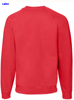  Felpa girocollo Adulto Unisex Fruit of the Loom felpata con polsi e fondo costina tinta unita Classic Raglan Sweat 622160 625FL1A E3Ssport.it Stampa RicamoE3Ssport  E3S
