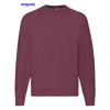 immagine aggiuntiva 8- Felpa girocollo Adulto Unisex Fruit of the Loom felpata con polsi e fondo costina tinta unita Classic Raglan Sweat 622160 625FL1A E3Ssport.it Stampa RicamoE3Ssport  E3S