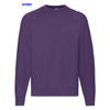 immagine aggiuntiva 15- Felpa girocollo Adulto Unisex Fruit of the Loom felpata con polsi e fondo costina tinta unita Classic Raglan Sweat 622160 625FL1A E3Ssport.it Stampa RicamoE3Ssport  E3S