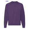 immagine aggiuntiva 15- Felpa girocollo Adulto Unisex Fruit of the Loom felpata con polsi e fondo costina tinta unita Classic Raglan Sweat 622160 625FL1A E3Ssport.it Stampa RicamoE3Ssport  E3S