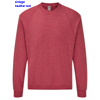 immagine aggiuntiva 18- Felpa girocollo Adulto Unisex Fruit of the Loom felpata con polsi e fondo costina tinta unita Classic Raglan Sweat 622160 625FL1A E3Ssport.it Stampa RicamoE3Ssport  E3S