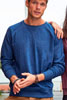  Felpa Organica Ecosostenibile Adulto Unisex Daiber non felpata leggera sgarzata girocollo, collo polsi fondo in costina etichetta strappabile, tinta unita JN8022 Mens Sweat 625JN1A E3Ssport.it Stampa RicamoE3Ssport  E3S