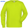 immagine aggiuntiva 2- Felpa Organica Ecosostenibile Adulto Unisex James & Nicholson non felpata sgarzata girocollo etichetta strappabile Men sweat JN8022 625JN1A E3Ssport.it Stampa RicamoE3Ssport  E3S