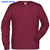 immagine aggiuntiva 6- Felpa Organica Ecosostenibile Adulto Unisex James & Nicholson non felpata sgarzata girocollo etichetta strappabile Men sweat JN8022 625JN1A E3Ssport.it Stampa RicamoE3Ssport  E3S