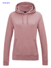 immagine aggiuntiva 7- Felpa cappuccio Donna AWDis felpata con polsi e fondo costina, tascone marsupio etichetta strappabile, tinta unita Girlie College Hoodie JH001F 626AW1D E3Ssport.it Stampa RicamoE3Ssport  E3S