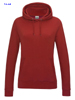 immagine aggiuntiva 8- Felpa cappuccio Donna AWDis felpata con polsi e fondo costina, tascone marsupio etichetta strappabile, tinta unita Girlie College Hoodie JH001F 626AW1D E3Ssport.it Stampa RicamoE3Ssport  E3S