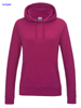 immagine aggiuntiva 10- Felpa cappuccio Donna AWDis felpata con polsi e fondo costina, tascone marsupio etichetta strappabile, tinta unita Girlie College Hoodie JH001F 626AW1D E3Ssport.it Stampa RicamoE3Ssport  E3S