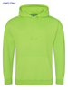 immagine aggiuntiva 3- Felpa cappuccio Adulto Unisex AWDis felpata con polsi e fondo costina, tascone marsupio colori fluo tinta unita Electric Hoodie JH004 626AW7A E3Ssport.it Stampa RicamoE3Ssport  E3S