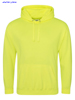 immagine aggiuntiva 6- Felpa cappuccio Adulto Unisex AWDis felpata con polsi e fondo costina, tascone marsupio colori fluo tinta unita Electric Hoodie JH004 626AW7A E3Ssport.it Stampa RicamoE3Ssport  E3S