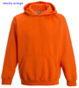 immagine aggiuntiva 2- Felpa cappuccio Bambino Unisex AWDis felpata con polsi e fondo costina, tascone marsupio colori fluo tinta unita Kids Electric Hoodie JH004J 626AW7B E3Ssport.it Stampa RicamoE3Ssport  E3S